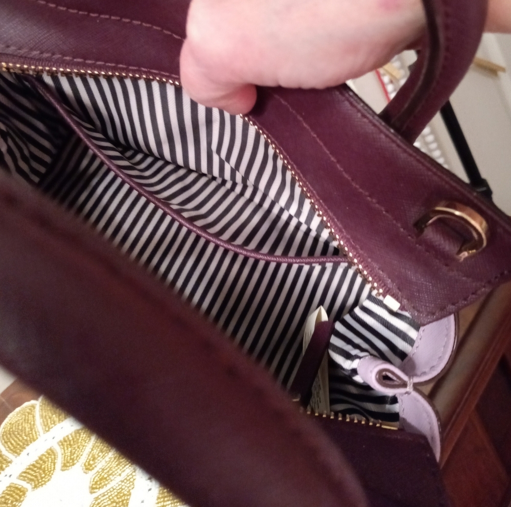 Kate Spade Cameron Street Mini Candace Satchel, RARE Mahogany Colorblock - Picture 8 of 10